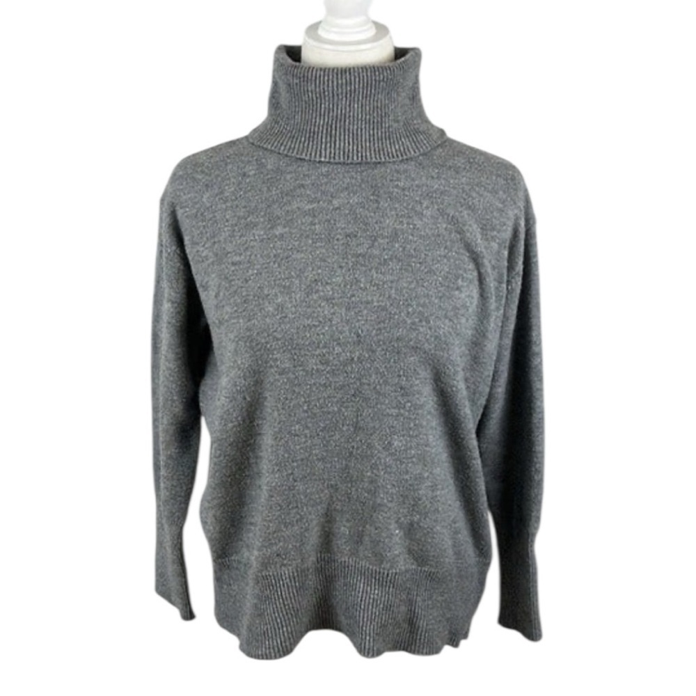 Vici Grey Turtleneck Sweater Size Extra Small